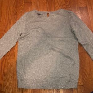 Gray sparkly sweater